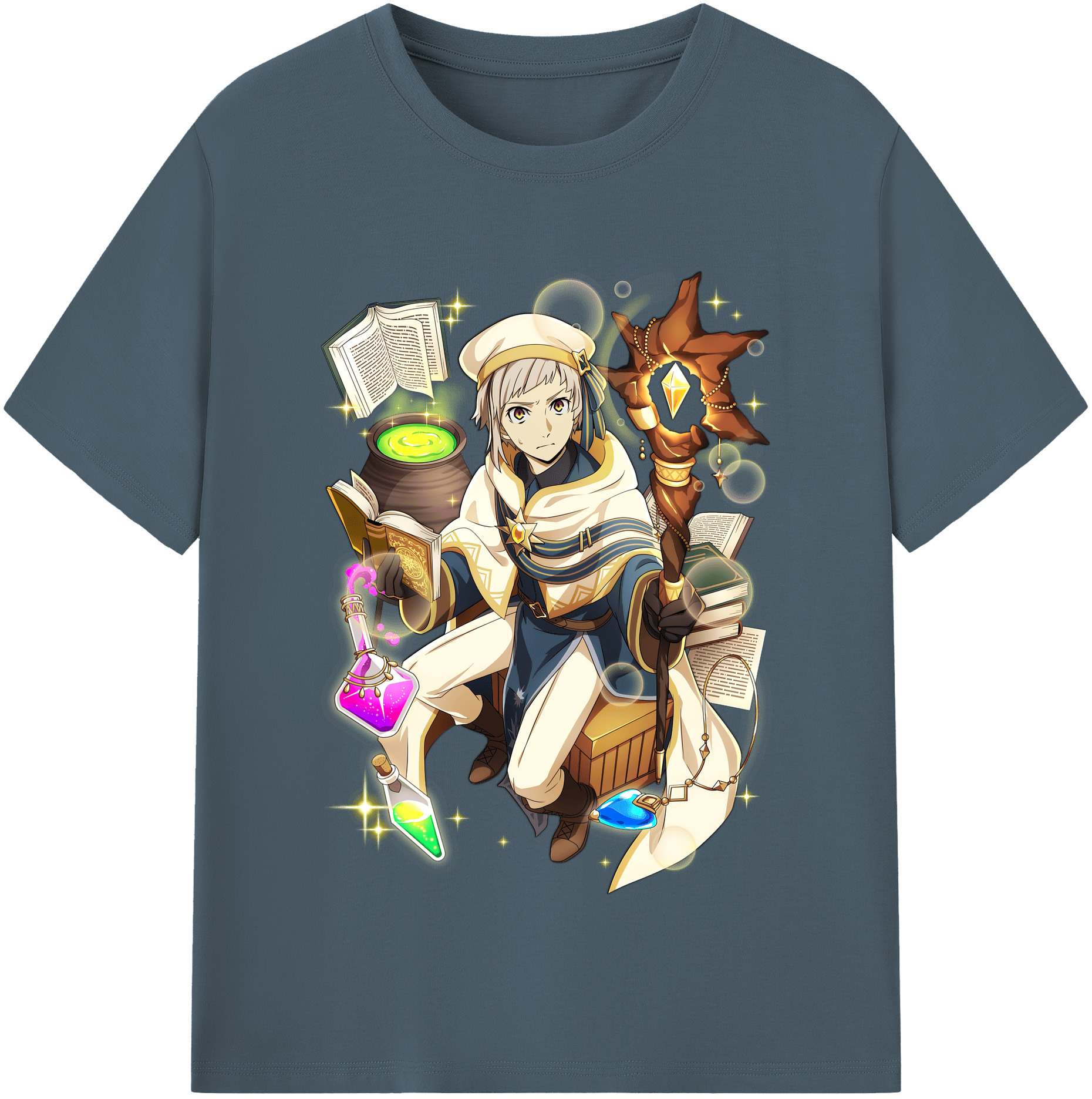 （画像用） 文豪ストレイドッグス Bungo Stray Dogs 綿100％半袖Tシャツ（フロントプリント）
